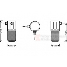 0100D100 VAN WEZEL Осушитель, кондиционер