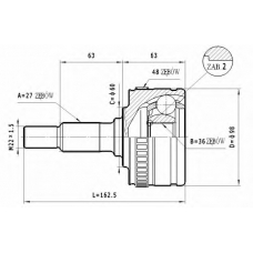 C.214 STATIM Шарнирный комплект, приводной вал