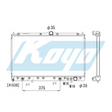 PA030259 KOYO P-tank corrugate-fin ass'y