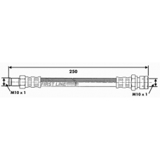 FBH6415 FIRST LINE Тормозной шланг