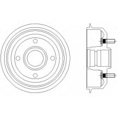 62909 PAGID Тормозной барабан