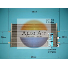 16-9001 AUTO AIR GLOUCESTER Конденсатор, кондиционер