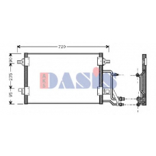 482210N AKS DASIS Конденсатор, кондиционер