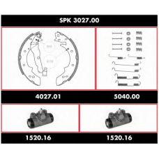 SPK 3027.00 REMSA Комплект тормозов, барабанный тормозной механизм