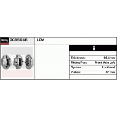 DC85046 DELCO REMY Тормозной суппорт