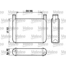 883038 VALEO Теплообменник, отопление салона