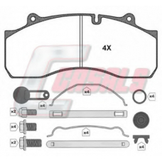 BKM143 CASALS Комплект тормозных колодок, дисковый тормоз