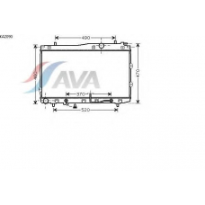 KA2090 AVA Радиатор, охлаждение двигателя