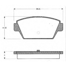 BLF513 QUINTON HAZELL Комплект тормозных колодок, дисковый тормоз