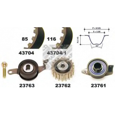23704 MAPCO Комплект ремня грм