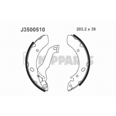 J3500510 NIPPARTS Комплект тормозных колодок