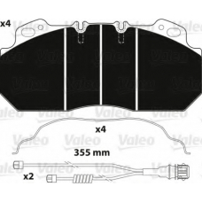 882217 VALEO Комплект тормозных колодок, дисковый тормоз