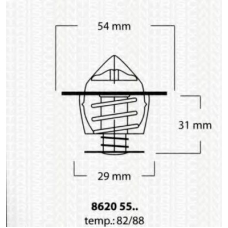 8620 5582 TRISCAN Термостат, охлаждающая жидкость