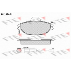 BL2379A1 FTE Комплект тормозных колодок, дисковый тормоз