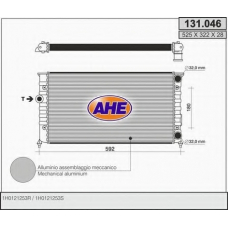 131.046 AHE Радиатор, охлаждение двигателя