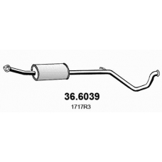 36.6039 ASSO Средний глушитель выхлопных газов