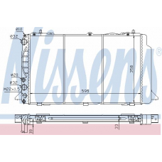 60479 NISSENS Радиатор, охлаждение двигателя