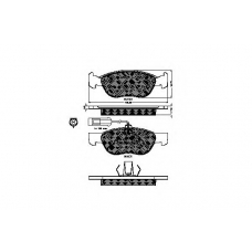 32215 SPIDAN Комплект тормозных колодок, дисковый тормоз