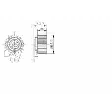 TKR 9196 TIMKEN Натяжной ролик, ремень грм