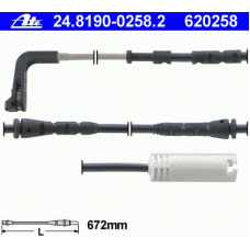 24.8190-0258.2 ATE Сигнализатор, износ тормозных колодок