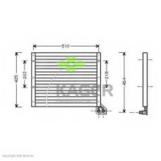 94-6321 KAGER Конденсатор, кондиционер
