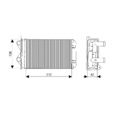 QHR2090 QH Benelux Теплообменник, отопление салона