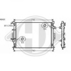 8142805 DIEDERICHS Радиатор, охлаждение двигателя