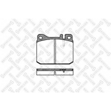 021 020-SX STELLOX Комплект тормозных колодок, дисковый тормоз