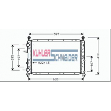 1706501 KUHLER SCHNEIDER Радиатор, охлаждение двигател