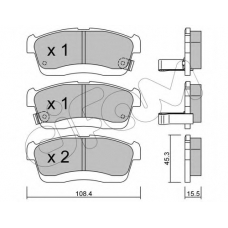 822-914-0 CIFAM Комплект тормозных колодок, дисковый тормоз
