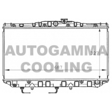 100989 AUTOGAMMA Радиатор, охлаждение двигателя