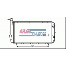 2500701 KUHLER SCHNEIDER Радиатор, охлаждение двигател