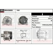 DRA0669 DELCO REMY Генератор