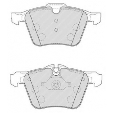 FDB4108 FERODO Комплект тормозных колодок, дисковый тормоз