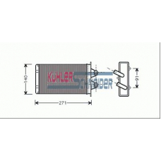 1790901 KUHLER SCHNEIDER Теплообменник, отопление салона