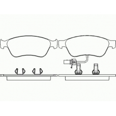 P 85 087 BREMBO Комплект тормозных колодок, дисковый тормоз