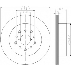 8DD 355 118-471 HELLA PAGID Тормозной диск