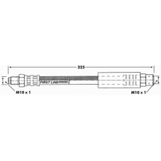 FBH6627 FIRST LINE Тормозной шланг