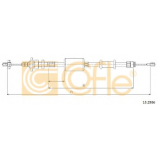 10.2986 COFLE Трос, управление сцеплением