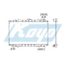 PA020241 KOYO P-tank corrugate-fin ass'y