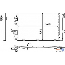 8FC 351 301-761 HELLA Конденсатор, кондиционер