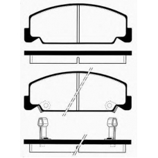 J PA-442AF JAPANPARTS Комплект тормозных колодок, дисковый тормоз