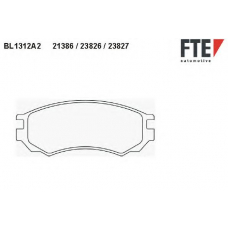 BL1312A2 FTE Комплект тормозных колодок, дисковый тормоз