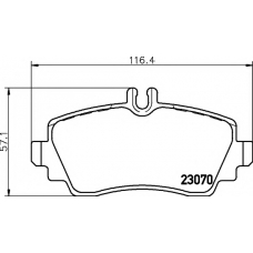 8DB 355 018-311 HELLA PAGID Комплект тормозных колодок, дисковый тормоз