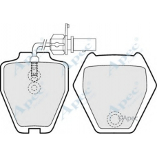 PAD1179 APEC Комплект тормозных колодок, дисковый тормоз