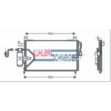 2622201 KUHLER SCHNEIDER Конденсатор, кондиционер