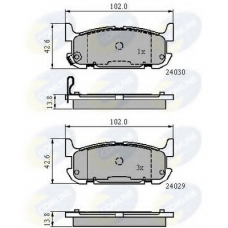 CBP31521 COMLINE Комплект тормозных колодок, дисковый тормоз