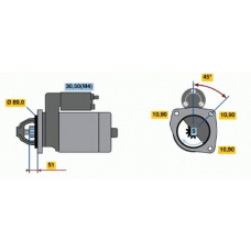 0 001 368 069 BOSCH Стартер