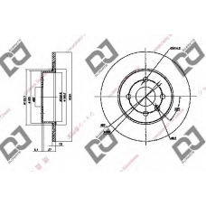 BD1402 DJ PARTS Тормозной диск