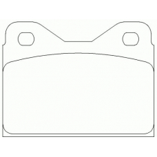T0430 PAGID Комплект тормозных колодок, дисковый тормоз